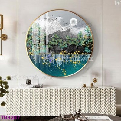 Tải xuống file tranh gốc File tranh tròn hiện đại TR3287 (PSD/TIFF)