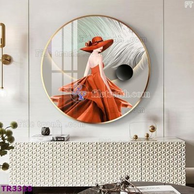 File gốc File tranh tròn hiện đại TR3328 (PNG) chất lượng cao