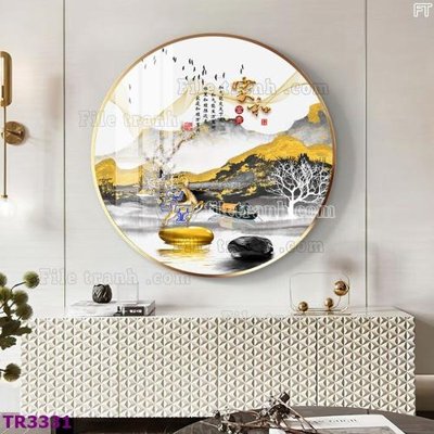 Tải file File tranh tròn hiện đại TR3331 (PSD) cho in ấn quảng cáo