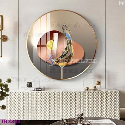 Mua file gốc File tranh tròn hiện đại TR3344 (in ấn) tại Filetranh.com