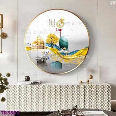 Mua file tranh gốc File tranh tròn hiện đại TR3352 tại Filetranh.com