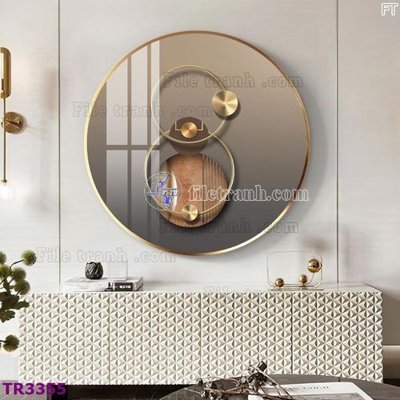 File gốc File tranh tròn hiện đại TR3355 (cho in UV) siêu nét