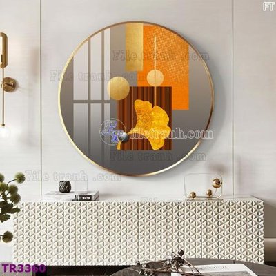 File gốc File tranh tròn hiện đại TR3360 (dành cho trang trí nội thất)