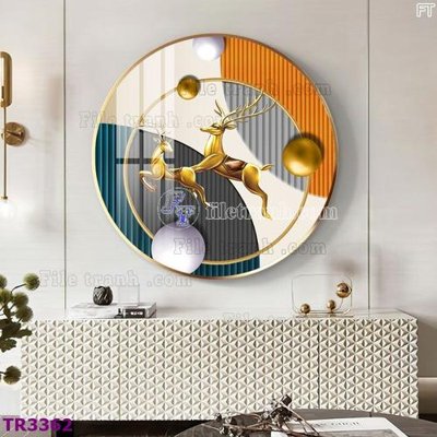 File PSD File tranh tròn hiện đại TR3362 (gốc) cho in quảng cáo