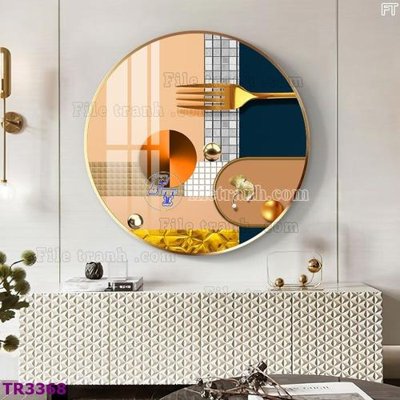 Tải file File tranh tròn hiện đại TR3368 (ảnh gốc) file AI/EPS