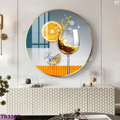 File tranh File tranh tròn hiện đại TR3385 (file gốc) chuẩn màu in