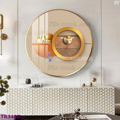 File tranh File tranh tròn hiện đại TR3405 (bản gốc) treo phòng ăn