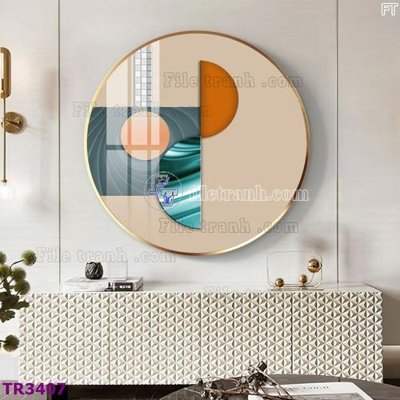 Tải file File tranh tròn hiện đại TR3407 (gốc) in ấn ngay lập tức
