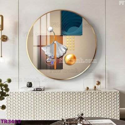 Tải file File tranh tròn hiện đại TR3410 (gốc) làm file thiết kế