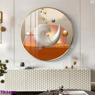 File gốc File tranh tròn hiện đại TR3420 (PNG) trong suốt (transparent)