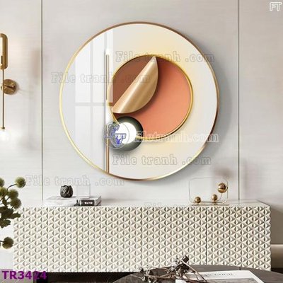 File ảnh File tranh tròn hiện đại TR3424 (gốc) trang trí khách sạn