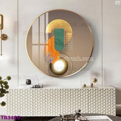 Tải file gốc File tranh tròn hiện đại TR3428 (in bạt) quảng cáo