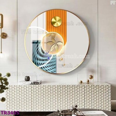 File gốc in ấn File tranh tròn hiện đại TR3435 (sẵn sàng tải về)