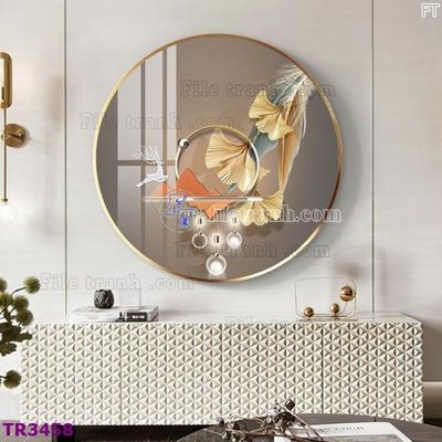 Tải file File tranh tròn hiện đại TR3458 (gốc) chủ đề tâm linh