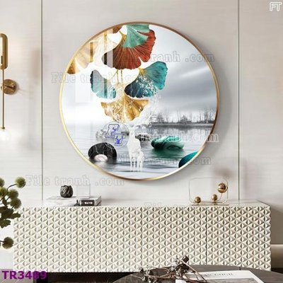 Tải file gốc File tranh tròn hiện đại TR3489 (in khổ lớn) không vỡ