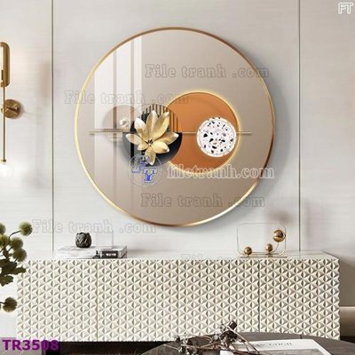 Download file File tranh tròn hiện đại TR3508 (gốc) in mica cao cấp