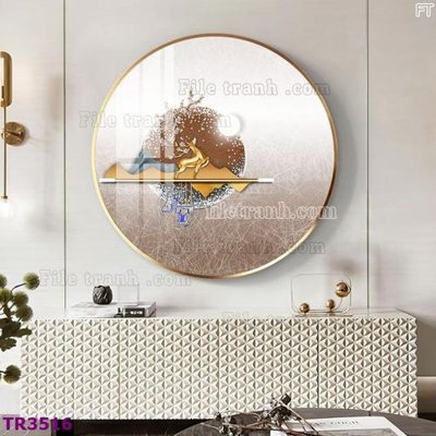 File tranh File tranh tròn hiện đại TR3516 (bản gốc) trang trí văn phòng