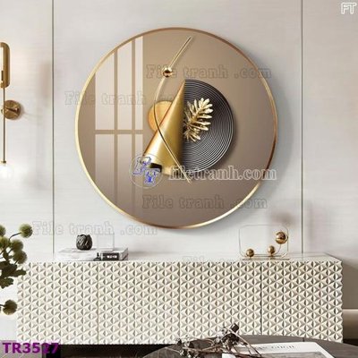 File gốc File tranh tròn hiện đại TR3527 (cho in ấn) độc quyền