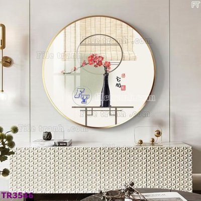 File gốc File tranh tròn hiện đại TR3546 (PNG) nền trong suốt