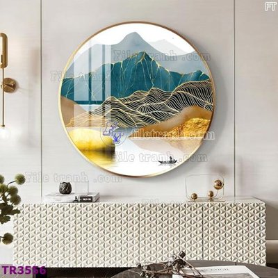 File gốc File tranh tròn hiện đại TR3556 (trang trí) phòng làm việc