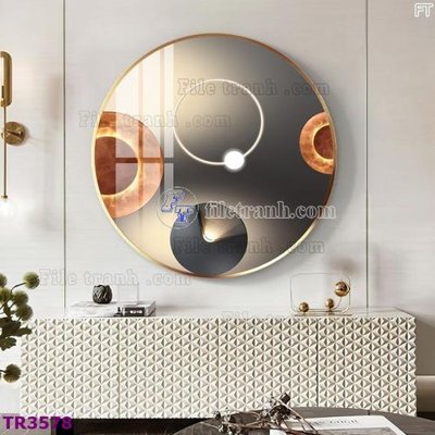 File PSD File tranh tròn hiện đại TR3578 (nguyên bản) cho thiết kế