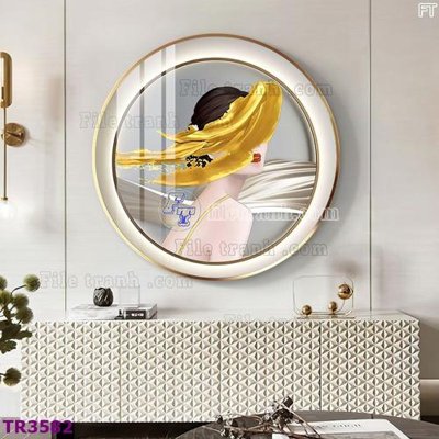 File ảnh File tranh tròn hiện đại TR3582 (gốc) in quảng cáo ngoài trời