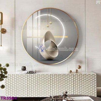 Tải file File tranh tròn hiện đại TR3584 (gốc) chủ đề phong thủy