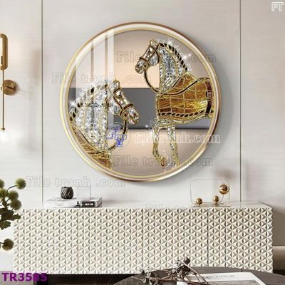 Tải file File tranh tròn hiện đại TR3585 (gốc) in nhanh