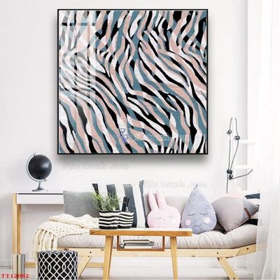 File in mica File tranh trừu tượng art TT12082 (bản gốc) làm vách ngăn