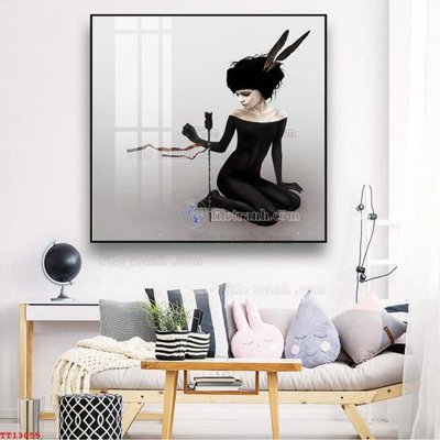 File tranh File tranh trừu tượng canvas TT13055 (bản gốc) in lụa dán tường