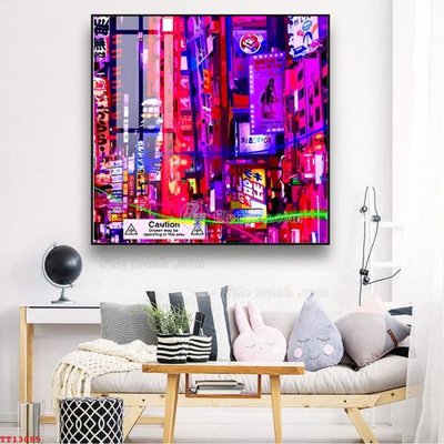 File in ấn File tranh trừu tượng canvas TT13085 chuyên nghiệp