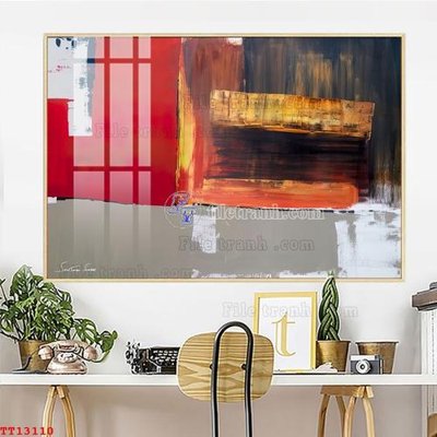 Ảnh gốc File tranh trừu tượng canvas TT13110 (độ nét cao) in tráng gương
