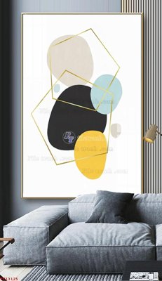 File gốc File tranh trừu tượng canvas TT13125 (vector) cho in ấn