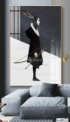 Download file gốc File tranh trừu tượng canvas TT13146 (in lụa) hoa lá