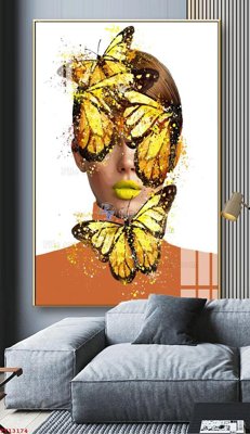 File gốc in ấn File tranh trừu tượng canvas TT13174 chuẩn màu CMYK