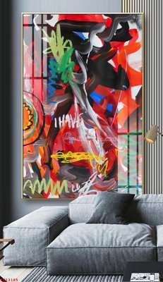 File tranh File tranh trừu tượng canvas TT13185 (gốc) in trên kính