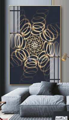 File gốc File tranh trừu tượng canvas TT13249 (in lụa) chi tiết cao