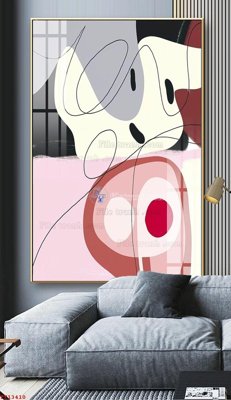 File gốc File tranh trừu tượng canvas TT13410 (in lụa) chi tiết cao