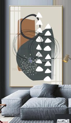 File gốc File tranh trừu tượng canvas TT13413 (AI/EPS) cho in ấn