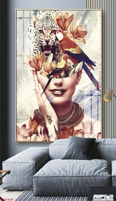 Ảnh gốc File tranh trừu tượng canvas TT13419 (độ nét cao) in mica