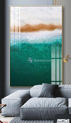 File in mica File tranh trừu tượng canvas TT13454 (bản gốc) làm vách ngăn