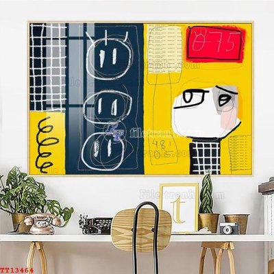 File in ấn cao cấp File tranh trừu tượng canvas TT13464 (file gốc)