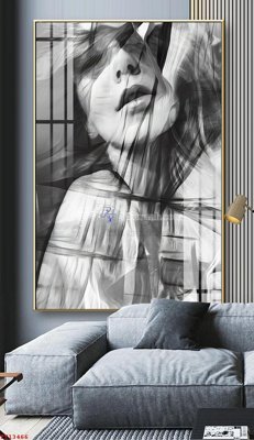 File in trần File tranh trừu tượng canvas TT13466 (bản gốc) bầu trời