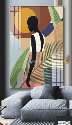 File tranh gốc File tranh trừu tượng canvas TT13487 (sắc nét từng chi tiết)