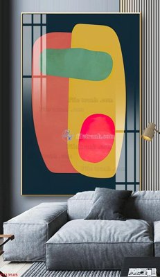 File gốc File tranh trừu tượng canvas TT13505 (in lụa) tranh thuận buồm