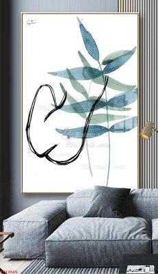 File tranh File tranh trừu tượng canvas TT13565 (bản gốc) in lụa dán tường