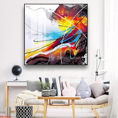 File ảnh File tranh trừu tượng canvas TT13580 (gốc) cho trang trí nhà hàng