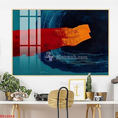 Hình ảnh file gốc in trần nhà File tranh trừu tượng canvas TT13583
