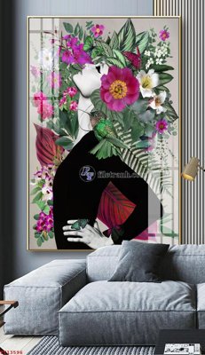 File tranh in trần 3D File tranh trừu tượng canvas TT13596 (ảnh gốc)