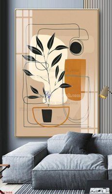 File gốc File tranh trừu tượng canvas TT13656 (AI/EPS) cho in ấn